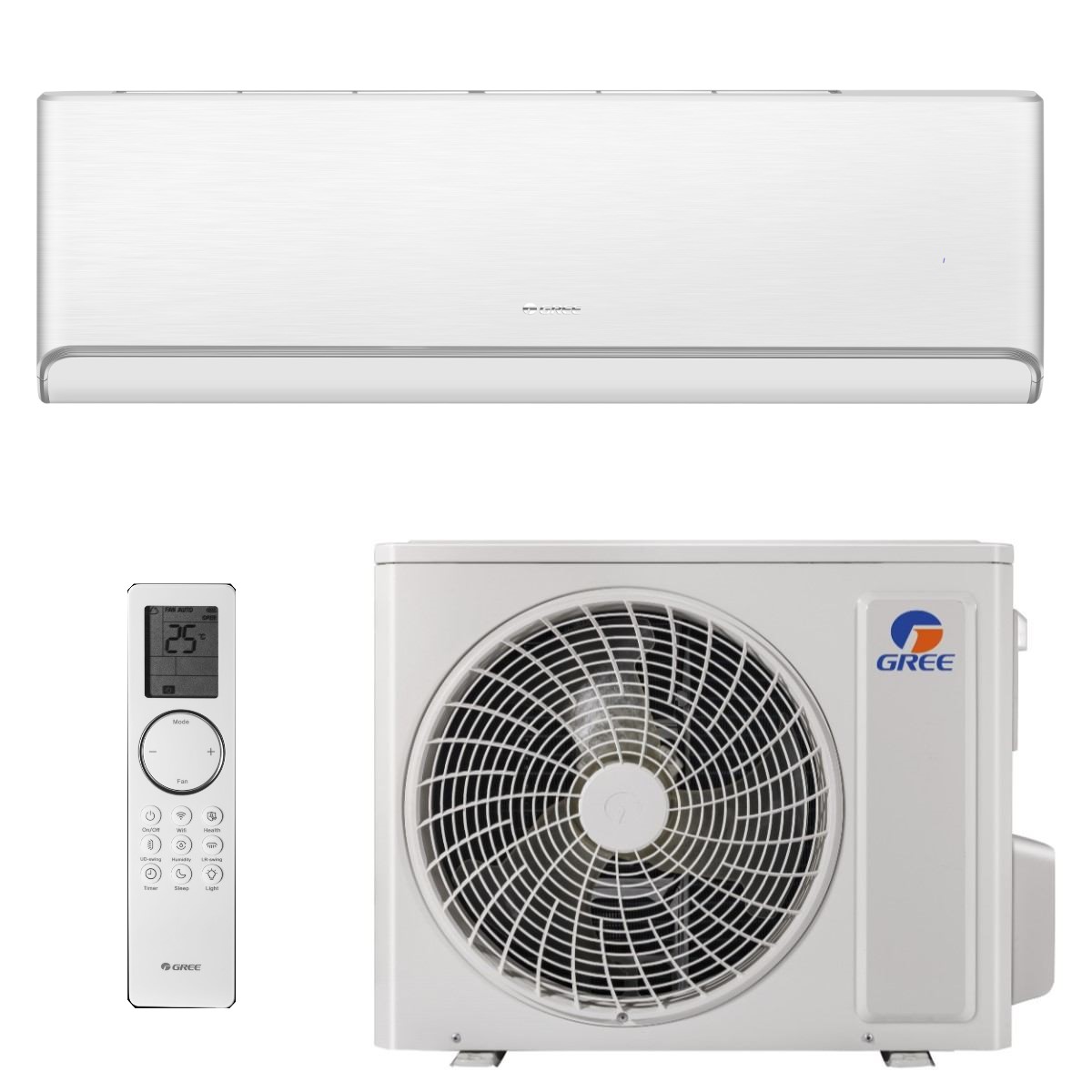 GREE klima uređaj Airy – komplet unutarnja i vanjska jedinica WHITE 2.7 kW